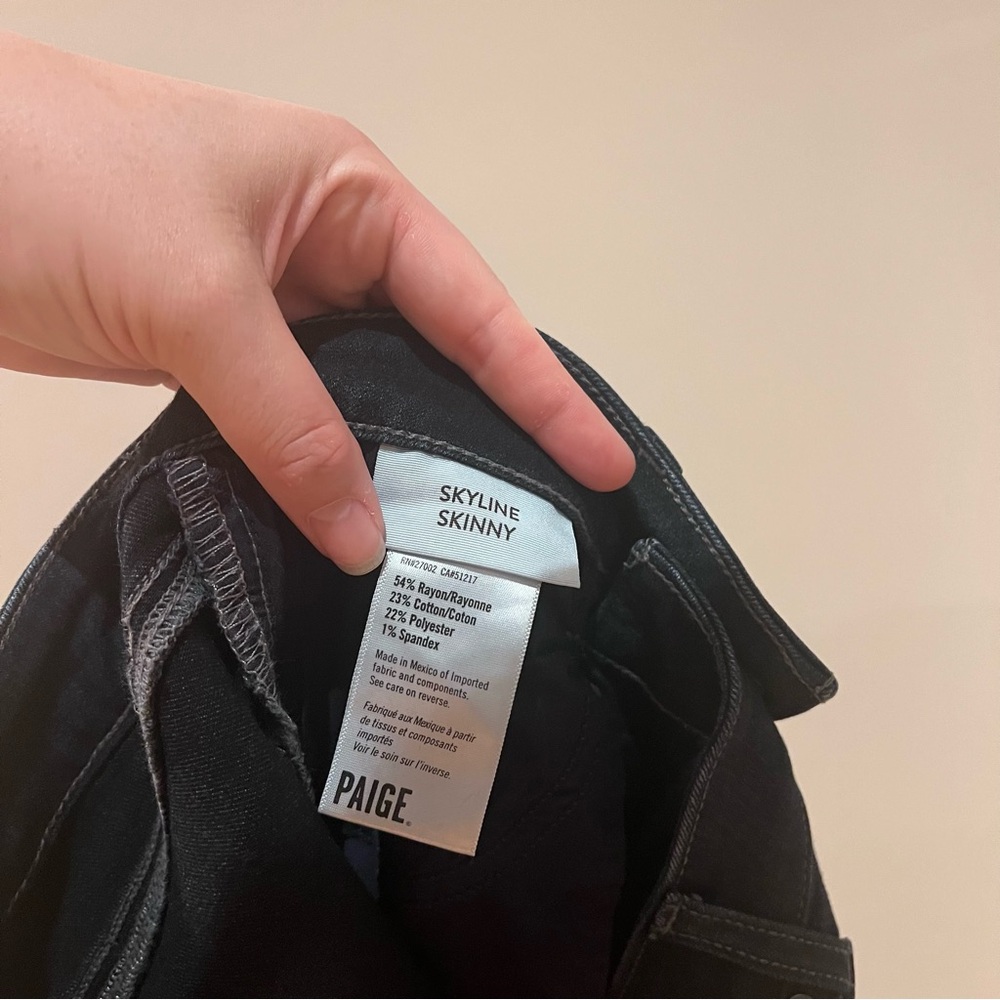 PAIGE Skyline Skinny Navy Jeans Size 25 - Picture 8 of 8